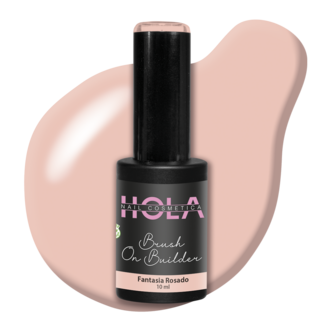 Hola Nail Cosmetica Brush on Builder - Fantasia Rosado