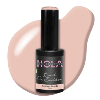 Hola Nail Cosmetica HNC Brush on Builder Fantasia Rosado (10ml)