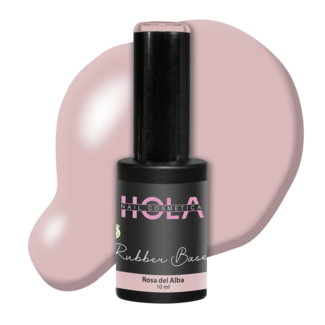Hola Nail Cosmetica Rubber Base - Rosa del Alba