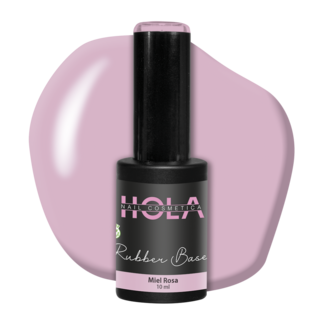 Hola Nail Cosmetica HNC Rubber Base Miel Rosa (10ml)