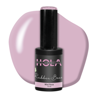 Hola Nail Cosmetica Rubber Base - Miel Rosa