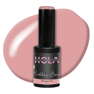 Hola Nail Cosmetica HNC Rubber Base Rosado Viva (10ml)