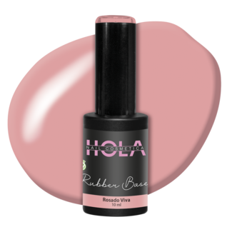 Hola Nail Cosmetica Rubber Base - Rosado Viva