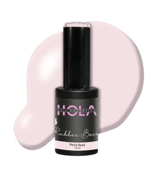 Hola Nail Cosmetica Rubber Base Perla Rosa