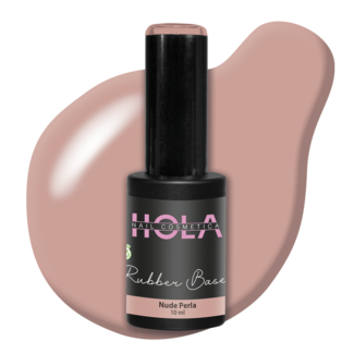 Hola Nail Cosmetica Rubber Base - Nude Perla