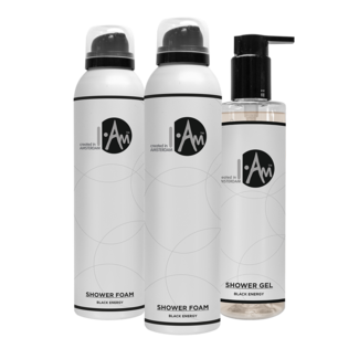 I.Am Systems I.Am 2+1 pack Shower Foam + Shower Gel Black Energy