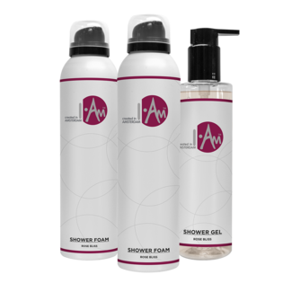 I.Am Home & Body 2+1 pack Shower Foam + Shower Gel Rose Bliss