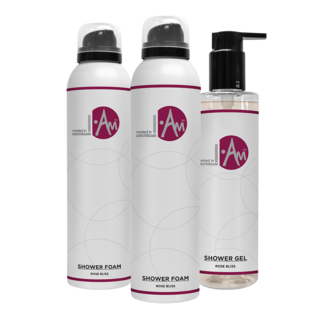 I.Am Home & Body I.Am 2+1 pack Shower Foam + Shower Gel Rose Bliss