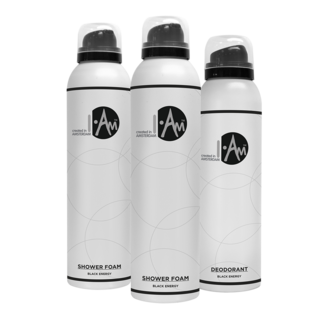 I.Am Home & Body 2+1 pack Shower Foam + Deodorant Black Energy