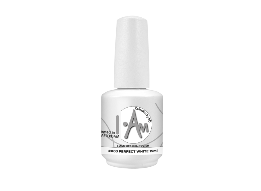I.Am by BO. Soak Off Gel Polish #003 Perfect White (15ml)