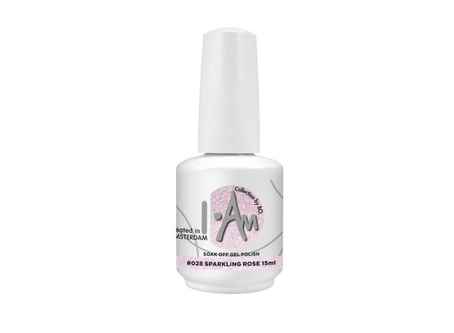 I.Am by BO. Soak Off Gel Polish #028 Sparkling Rose (15ml)