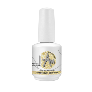 I.Am Systems I.Am by BO. Soak Off Gel Polish #036 Sequin Gold (15ml)