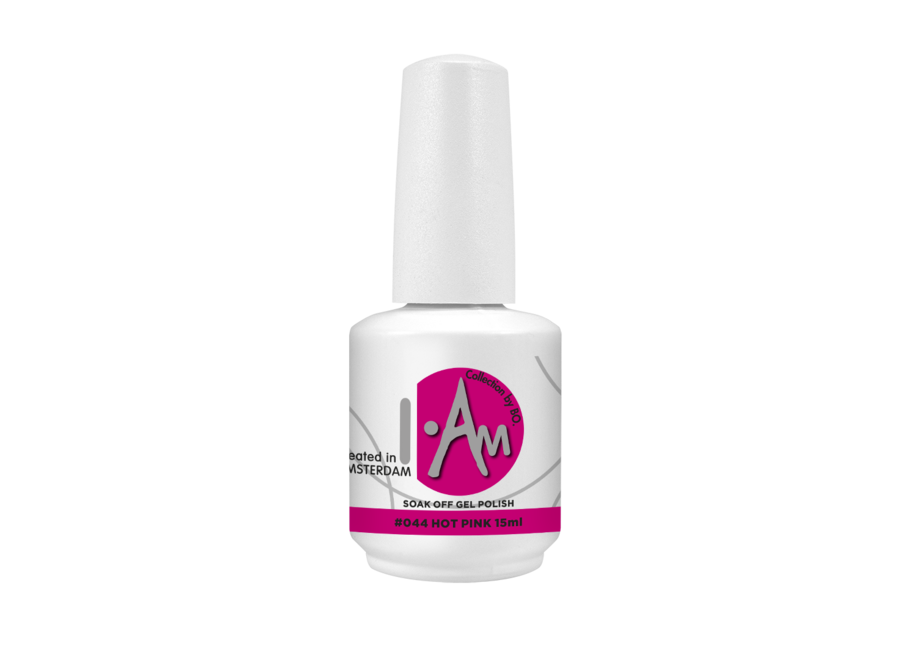 I.Am by BO. Soak Off Gel Polish #044 Hot Pink (15ml)
