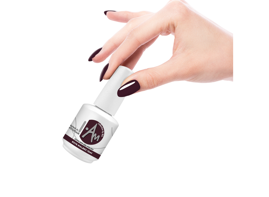 I.Am by BO. Soak Off Gel Polish #076 Malbec (15ml)