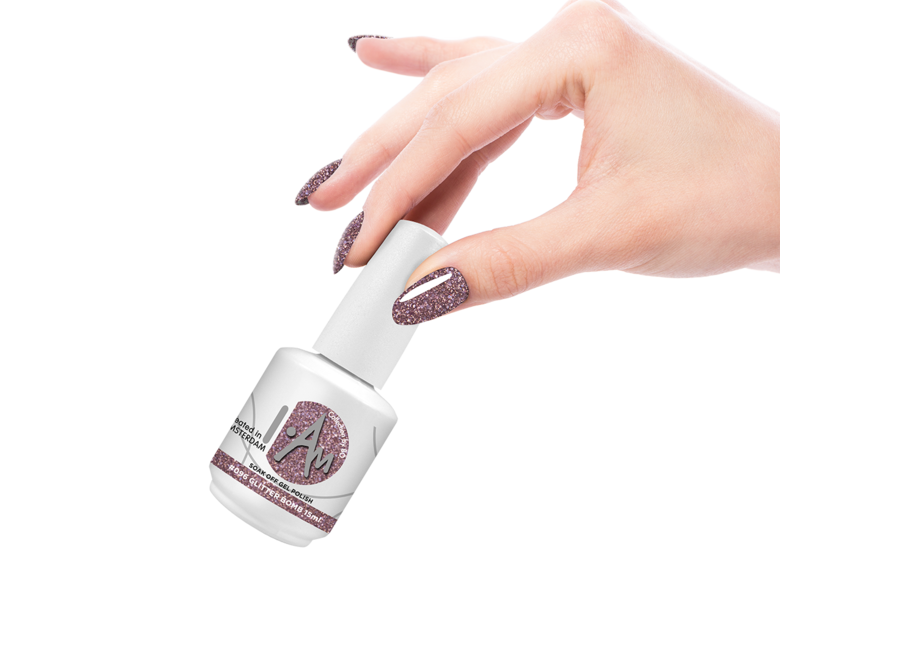 I.Am by BO. Soak Off Gel Polish #096 Glitter Bomb (15ml)