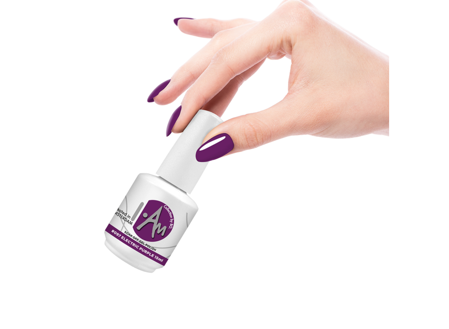 I.Am by BO. Soak Off Gel Polish #097 Electric Purple (15ml)