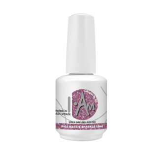 I.Am Collection by BO. I.Am by BO. Soak Off Gel Polish #102 Barbie Sparkle (15ml)