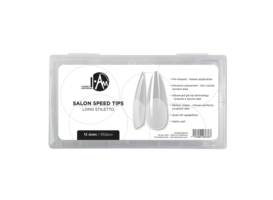 I.Am by BO. Salon Speed Tips - Long Stiletto