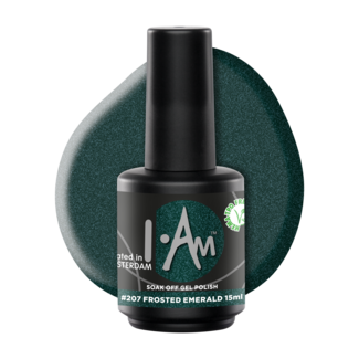 I.Am Nail Systems I.Am Soak Off Gel Polish #207 Frosted Emerald  (15ml)