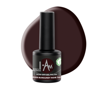 I.Am Nail Systems I.Am Soak Off Gel Polish #209 Burgundy Noir (7ml)