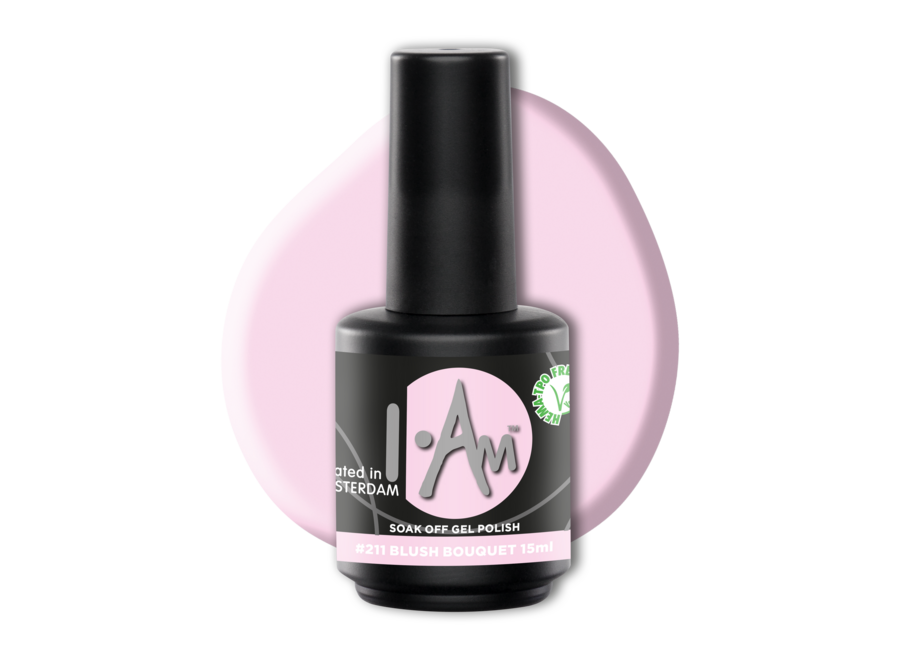 I.Am Soak Off Gel Polish #211 Blush Bouquet (15ml)