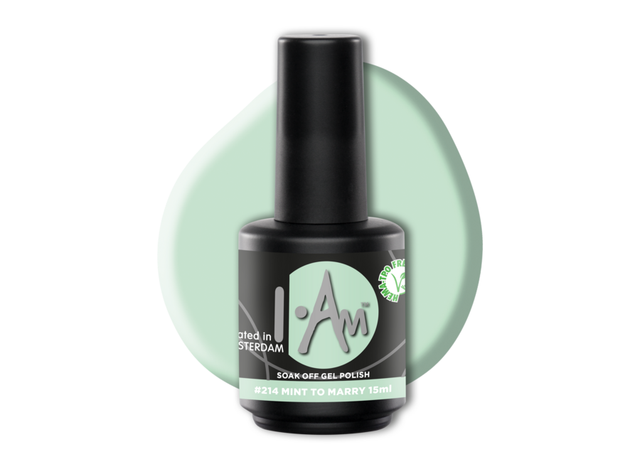 I.Am Soak Off Gel Polish #214 Mint to Marry (15ml)