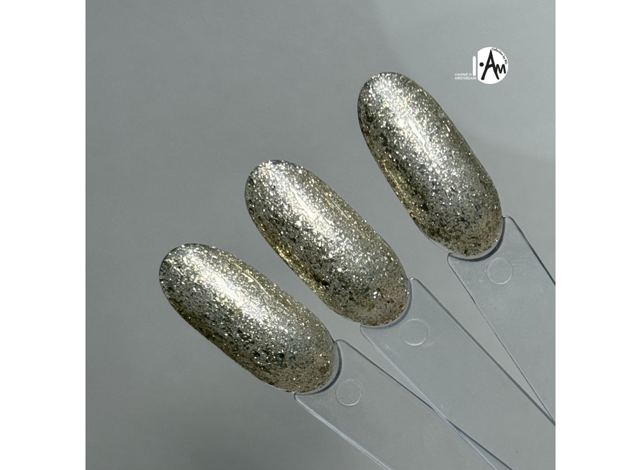 I.Am by BO. Soak Off Gel Polish #036 Sequin Gold (15ml)