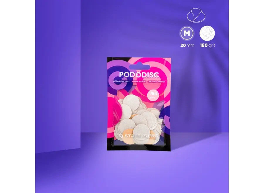 Pododisc Refil Pads - M 20mm - - 180 Grit 50 Stuks