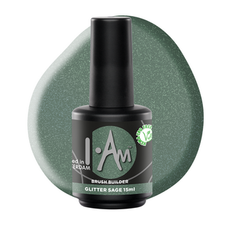 I.Am Nail Systems Brush Builder - Glitter Sage