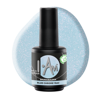 I.Am Nail Systems Brush Builder - Blue Chrome