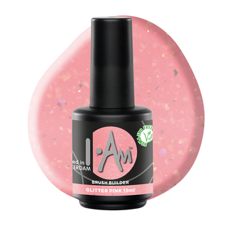 I.Am Nail Systems Brush Builder - Glitter Pink