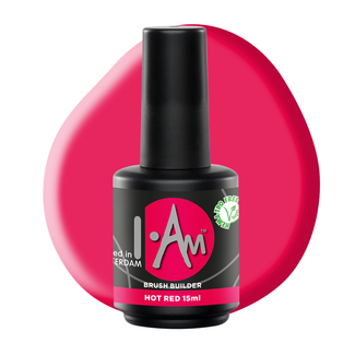 I.Am Nail Systems Brush Builder - Hot Red