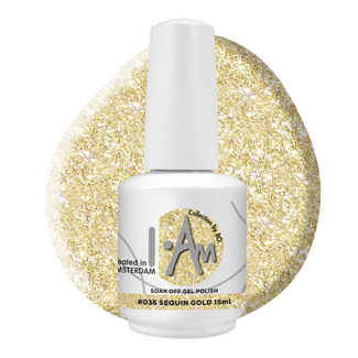 I.Am Collection by BO. Gel Polish #036 Sequin Gold