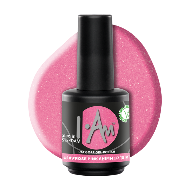 Gel Polish #149 Rose Pink Shimmer