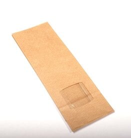 Geels G9066 Blokbodemzak met venster 100 gr | 1000 stuks