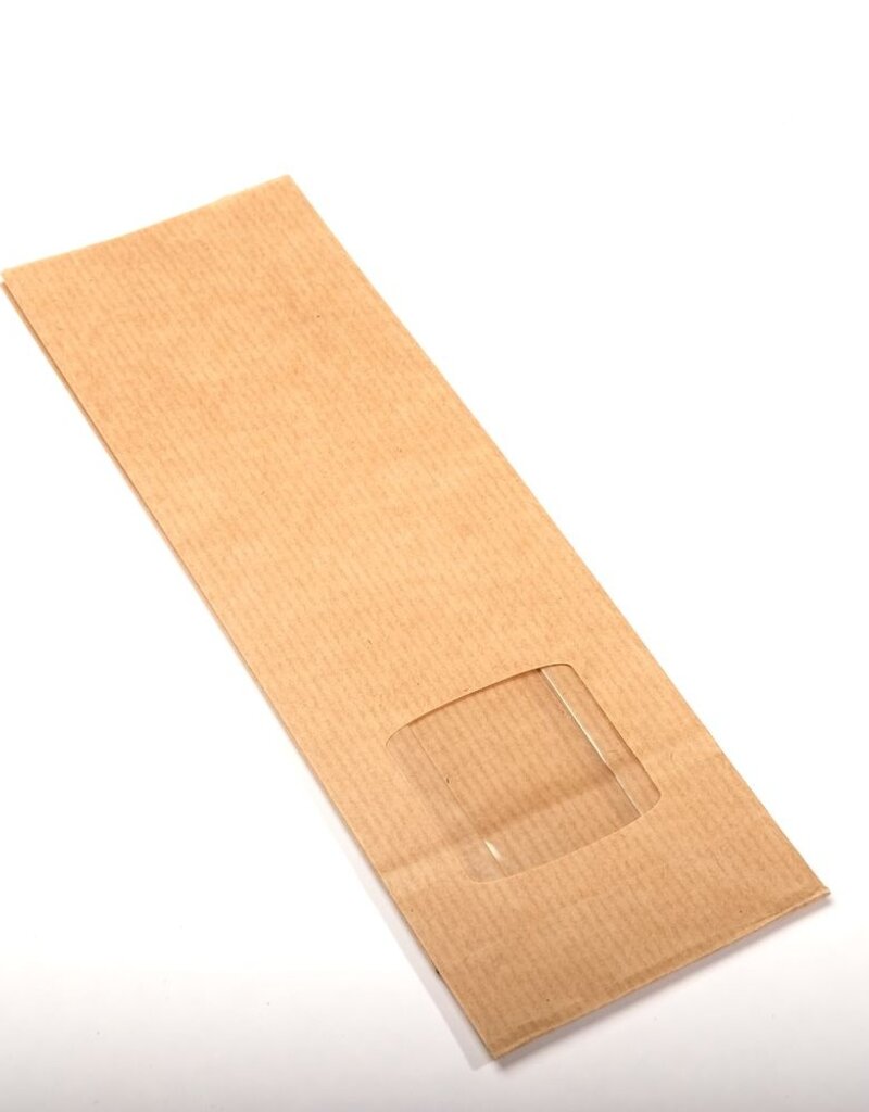 Geels G9066 Blokbodemzak met venster 100 gr | 1000 stuks