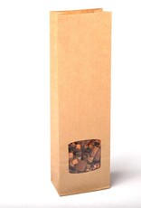 Geels G9066 Blokbodemzak met venster 100 gr | 1000 stuks