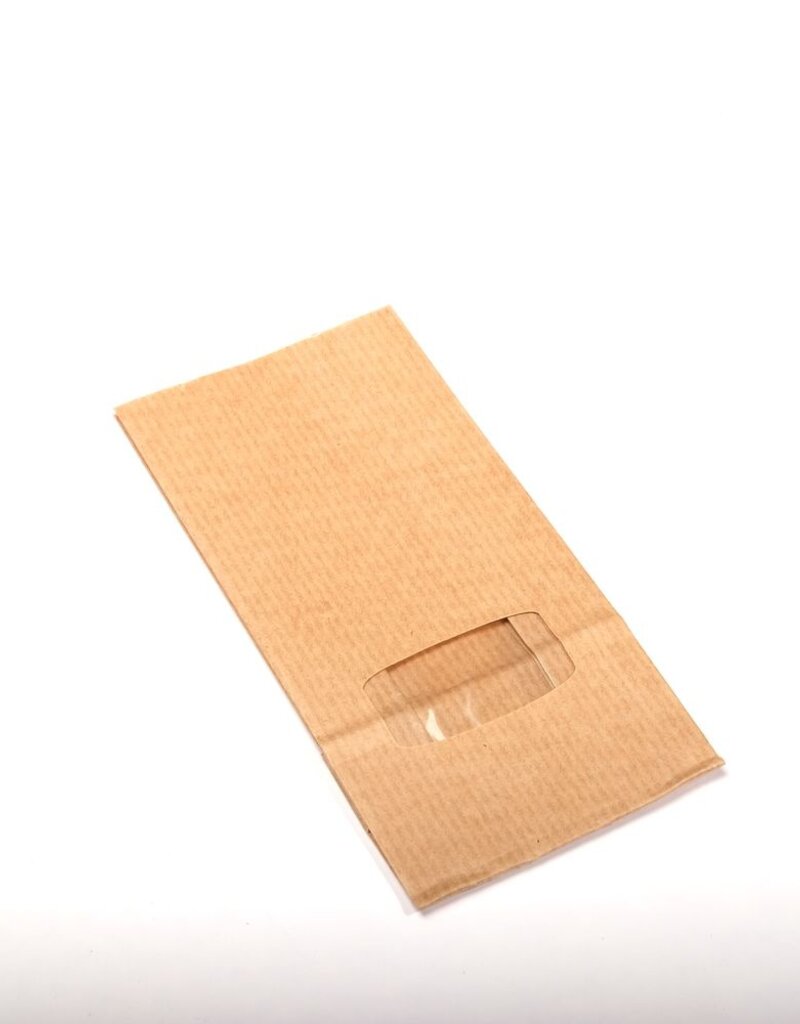 Geels G9067 Blokbodemzak met venster 50 gram | 1000 stuks