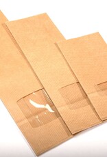 Geels G9067 Blokbodemzak met venster 50 gram | 1000 stuks