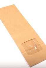 Geels G9068 Blokbodemzak met venster 250 gr | 1000 stuks