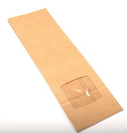 Geels G9068 Blokbodemzak met venster 250 gr | 1000 stuks