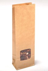 Geels G9068 Blokbodemzak met venster 250 gr | 1000 stuks