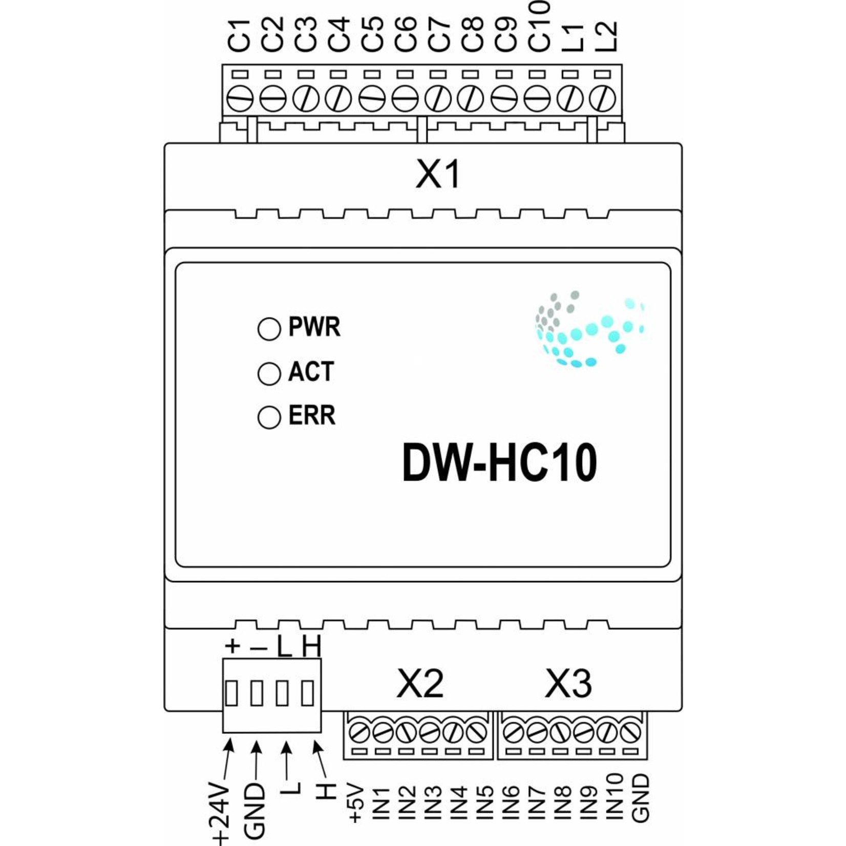 Larnitech DW-HC10 - 10-channel heating module