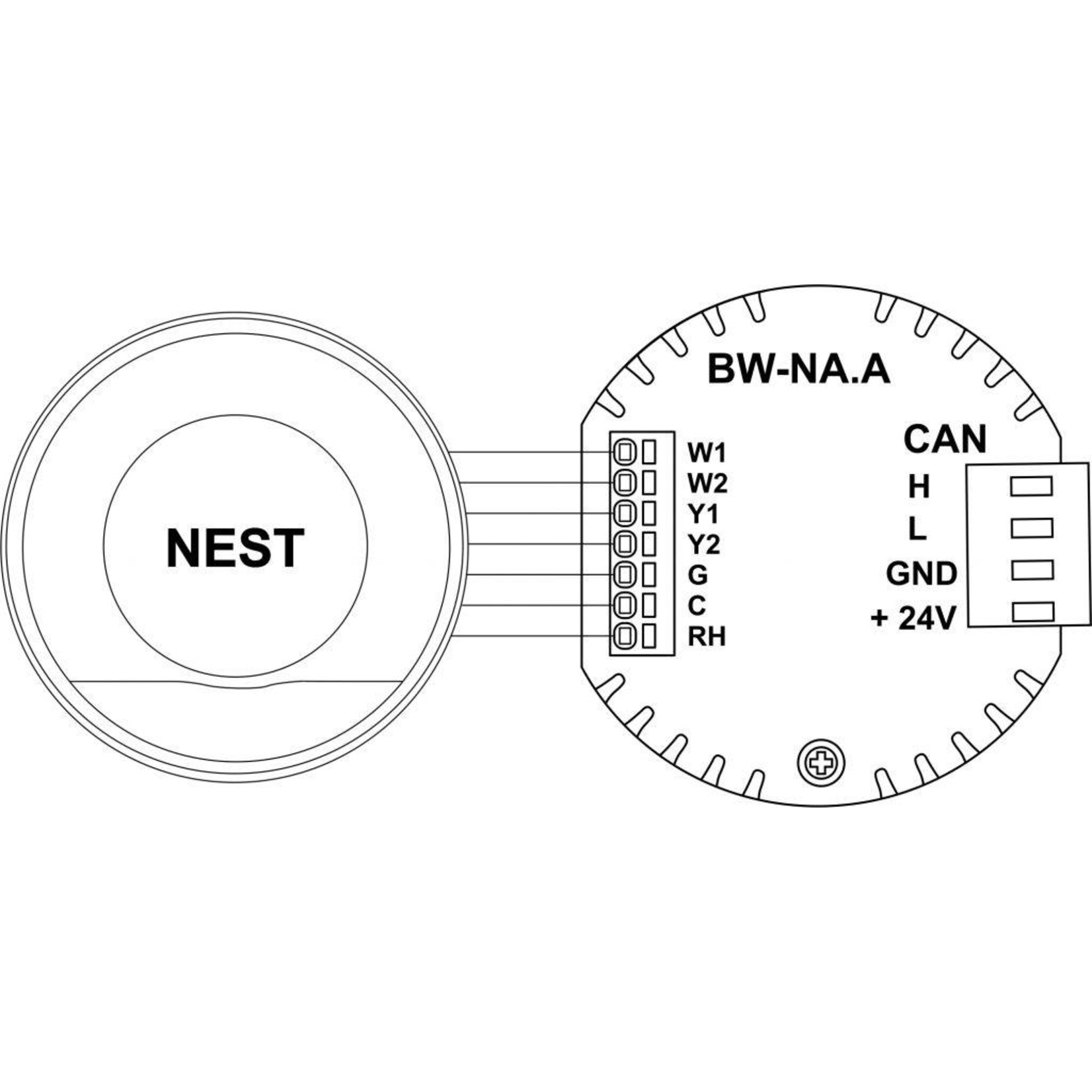 Larnitech BW-NA - Inbouw Nest-adapter