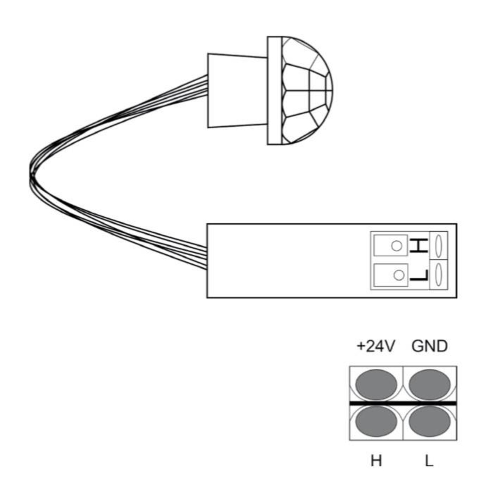 Larnitech CW-MLI - Multi-sensor for motion, lighting and infrared emitter