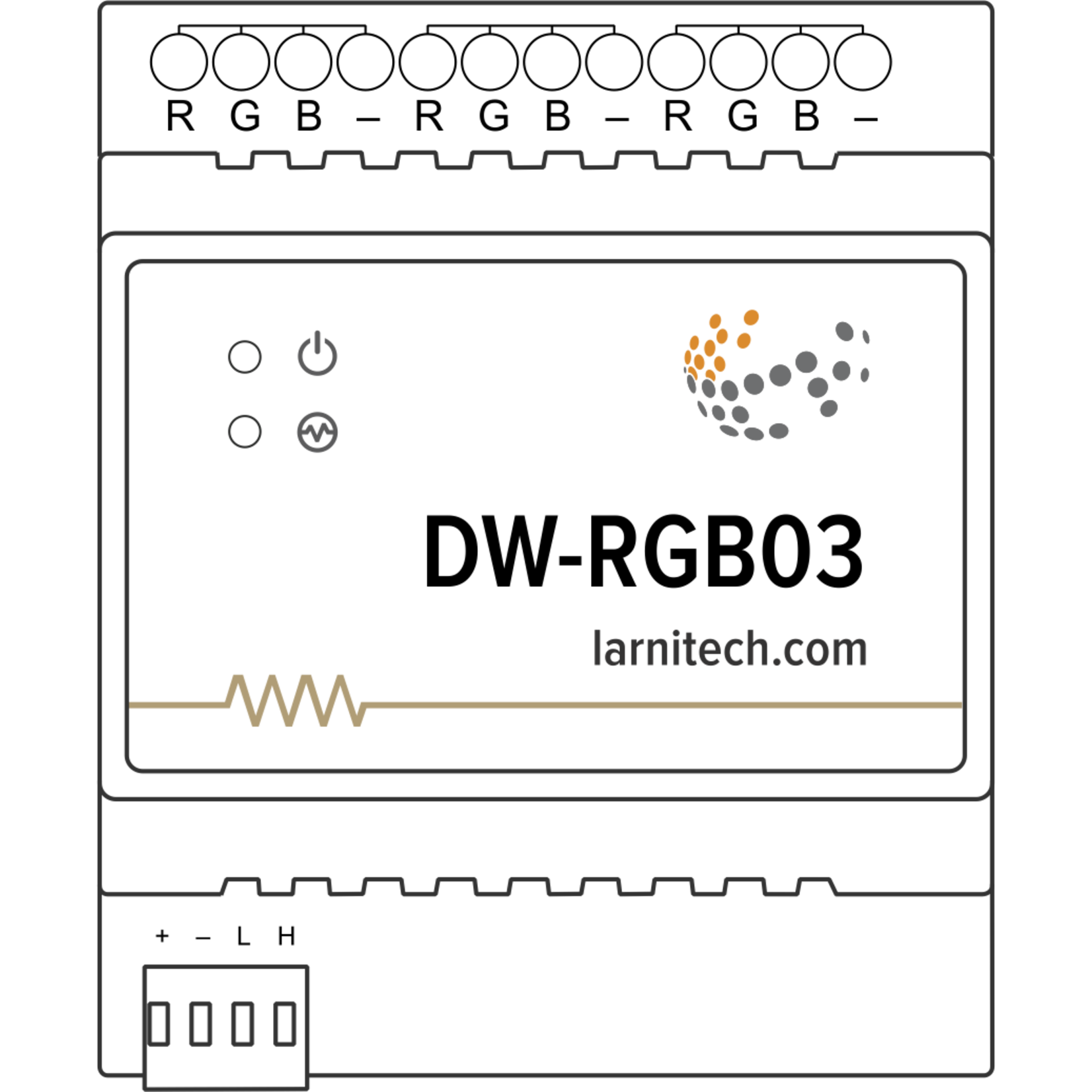 Larnitech DW-RGB03 - 3-channel RGB-module (or 9 monochrome channels)