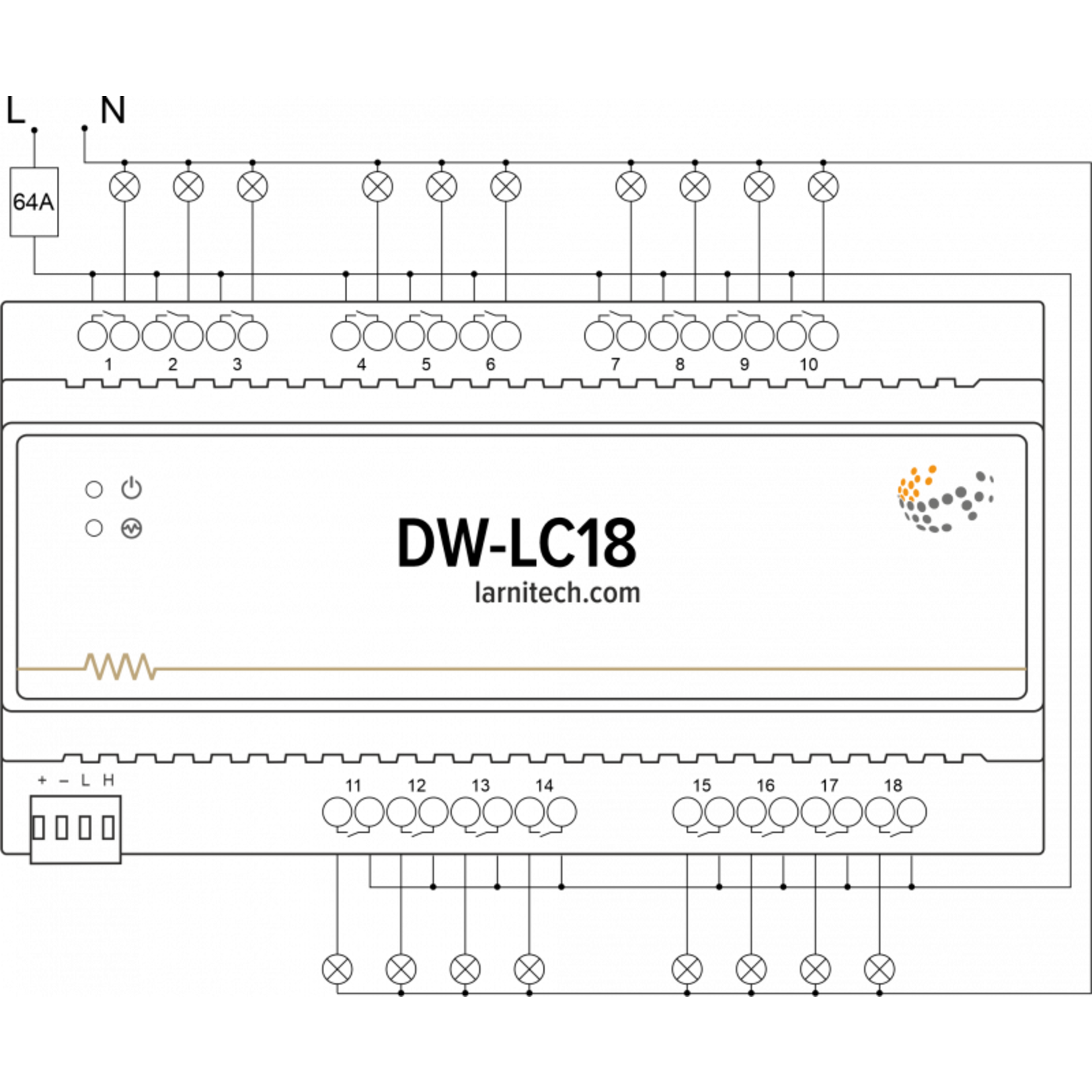 Larnitech DW-LC18