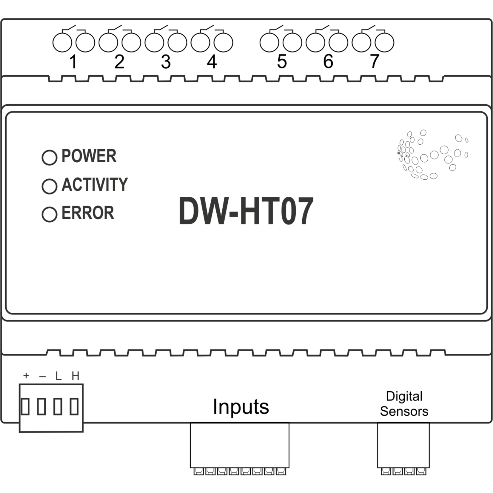 Larnitech DW-HT07 - 7-kanaals uitbreiding module