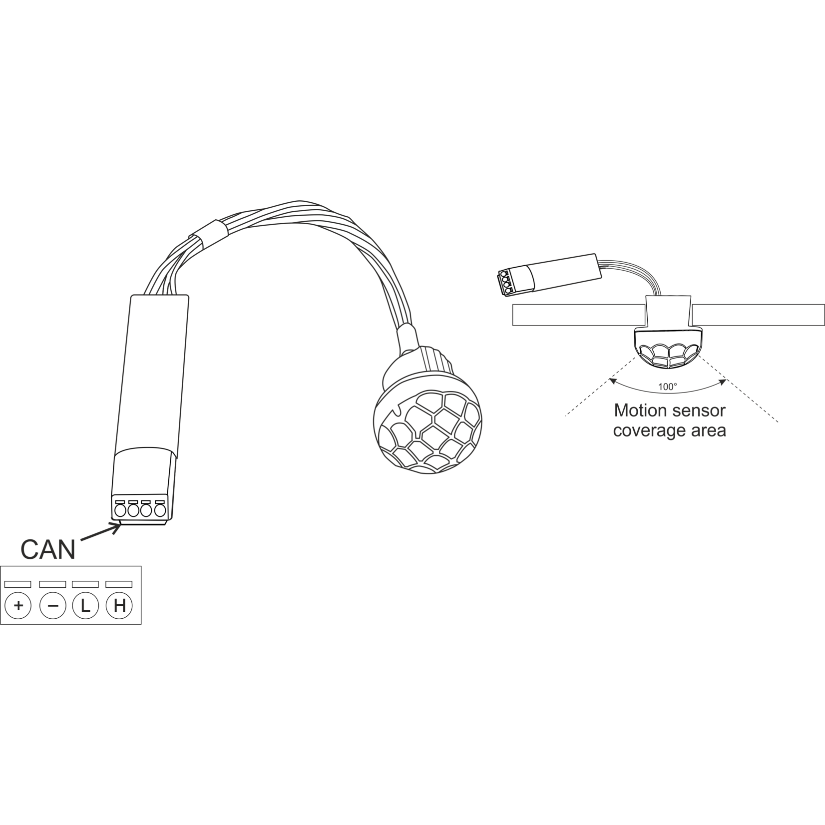 Larnitech CW-M - Bewegingssensor inbouw