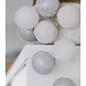 COTTON BALL LIGHTS Light String - Silver/White + Adapter COTTON BALL LIGHTS Light String - Silver/White + Adapter